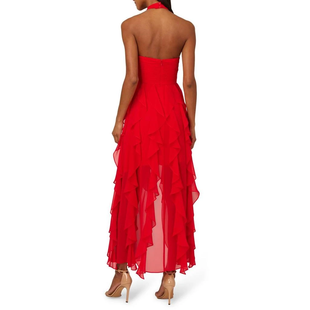Adrianna Papell Womens Mesh Hi-Low Cocktail And Party Dress 2