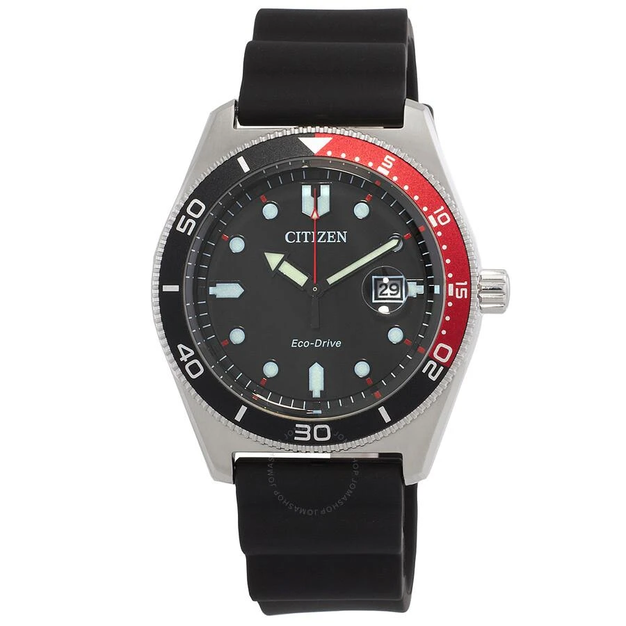 Citizen Marine Black Dial Eco-Drive Men's Watch AW1769-10E 1