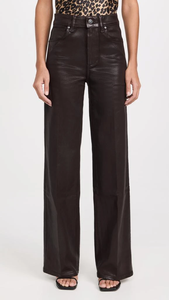 Paige Sasha 32" Chicory Coffee Luxe Coating Jeans 6