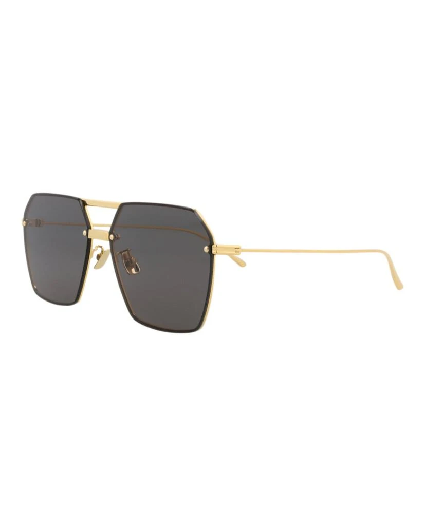 Bottega Veneta Aviator-Frame Metal Sunglasses 2