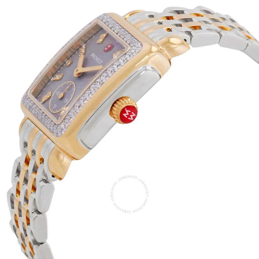 Michele Deco Chronograph Quartz Diamond Grey Dial Ladies Watch MWW06V000132 2