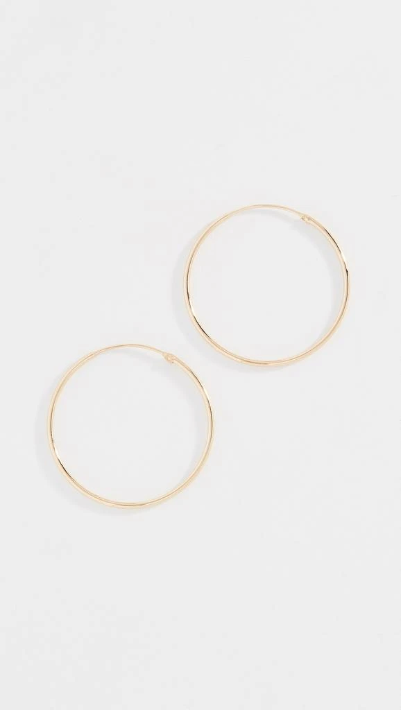 Shashi Plain Hoop Earrings 3
