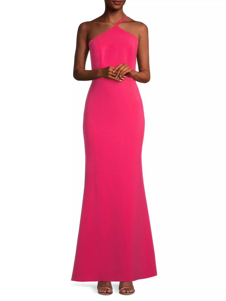 Liv Foster Twill Halter Mermaid Gown 2