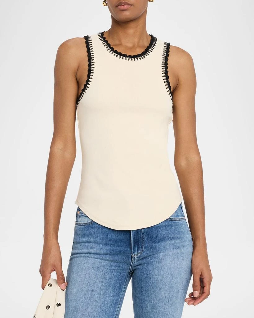 Cinq a Sept Lizzie Crochet-Trim Tank Top 4