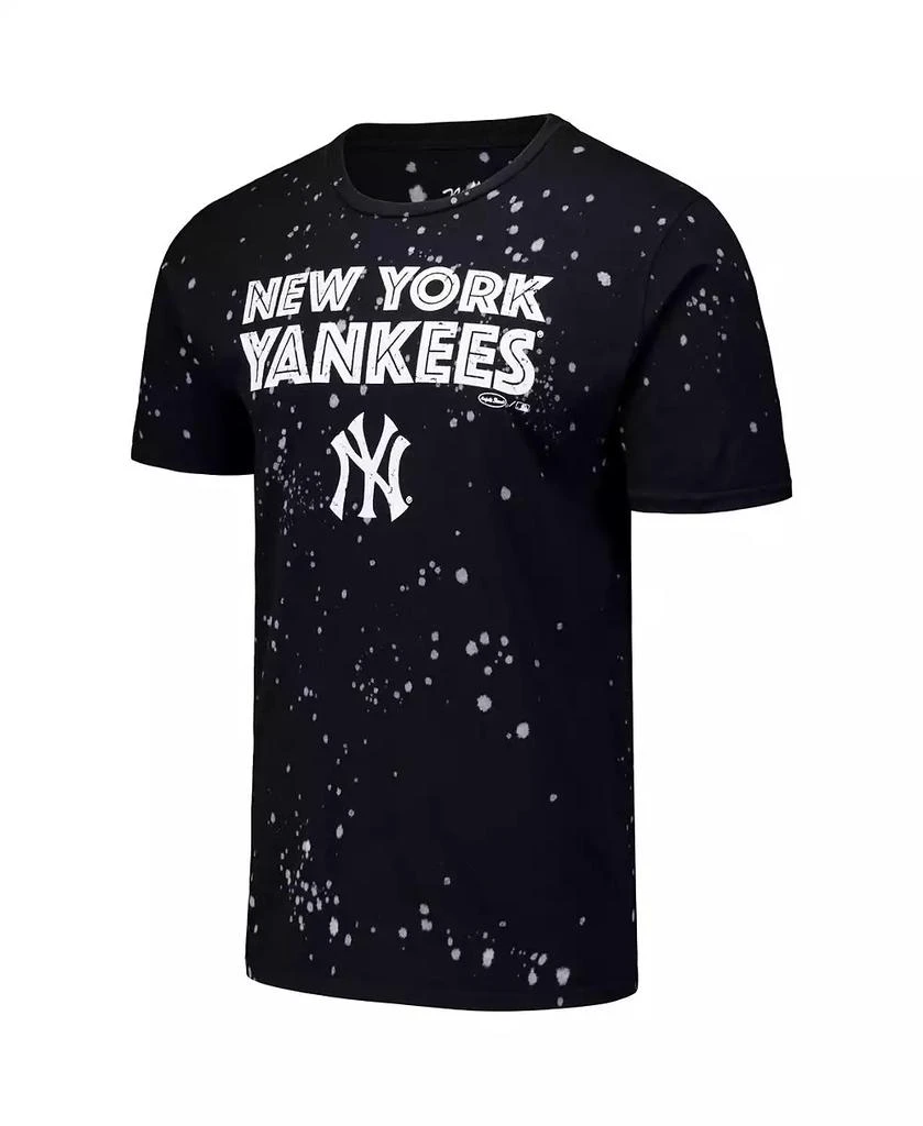 Majestic Men's Black/White New York Yankees Splatter T-Shirt 2