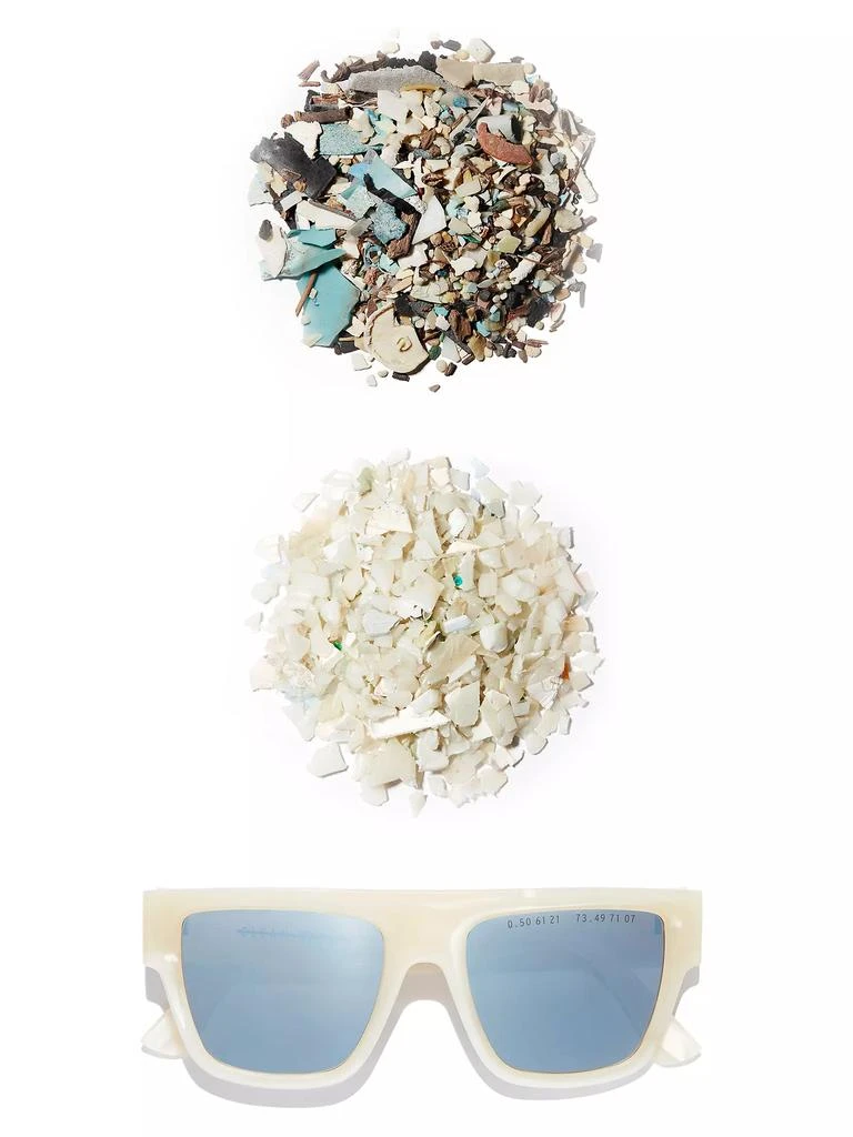 Clean Waves 51MM Rectangular Sunglasses 4