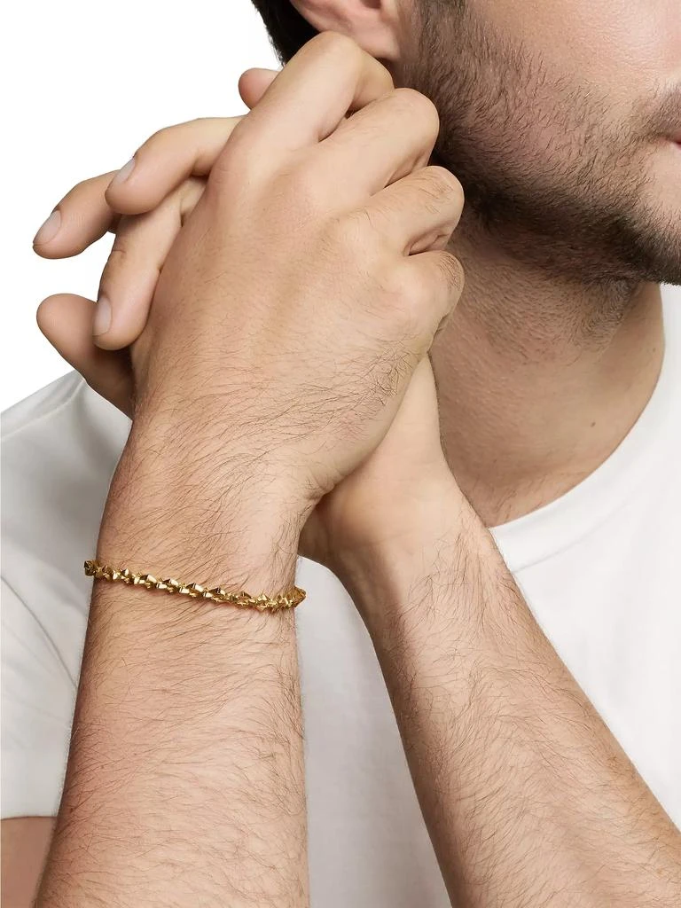 David Yurman Armory Chain Bracelet In 18K Yellow Gold 8