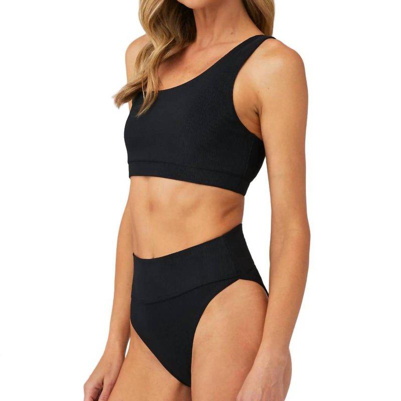 Beach Riot Ella Bikini Top In Black