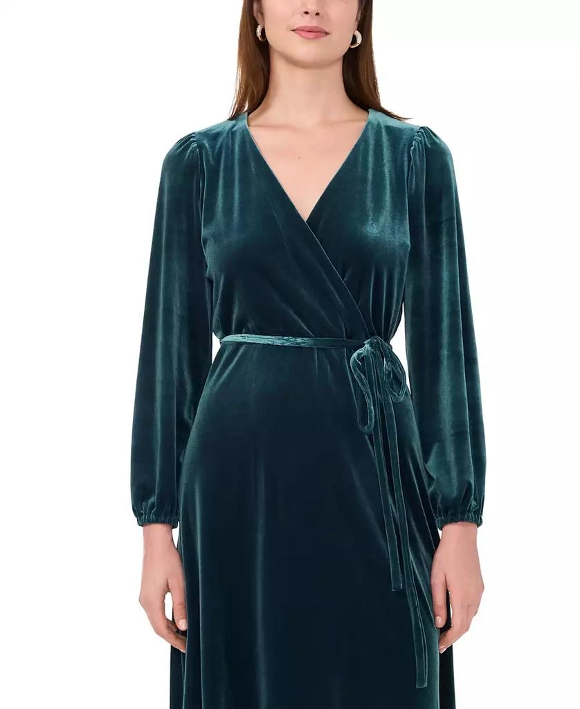 MSK Women's Long-Sleeve Stretch-Velvet Dress 3