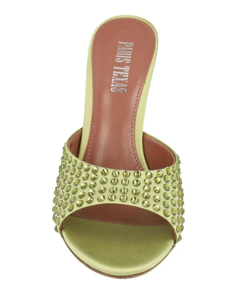 Paris Texas Nina Python Print Mules 4