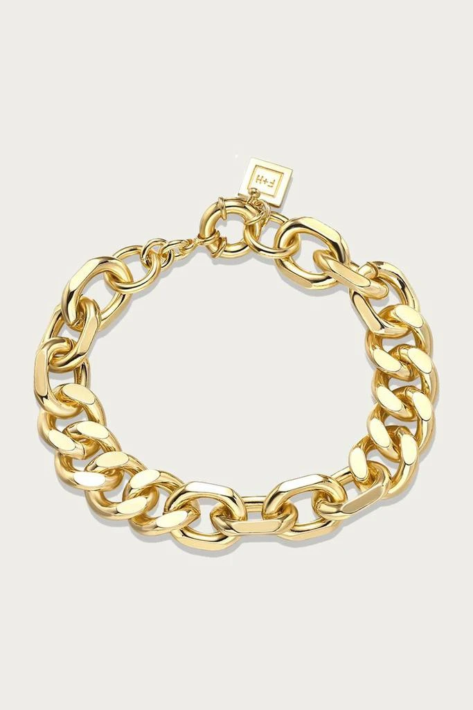F+H Studios Mixed Up Statement Bracelet In Gold 1