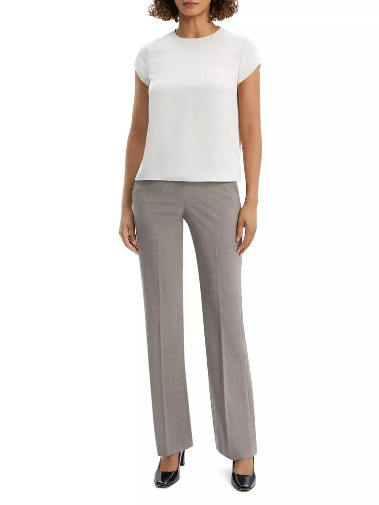 Theory Cap Sleeve Silk T-Shirt 2