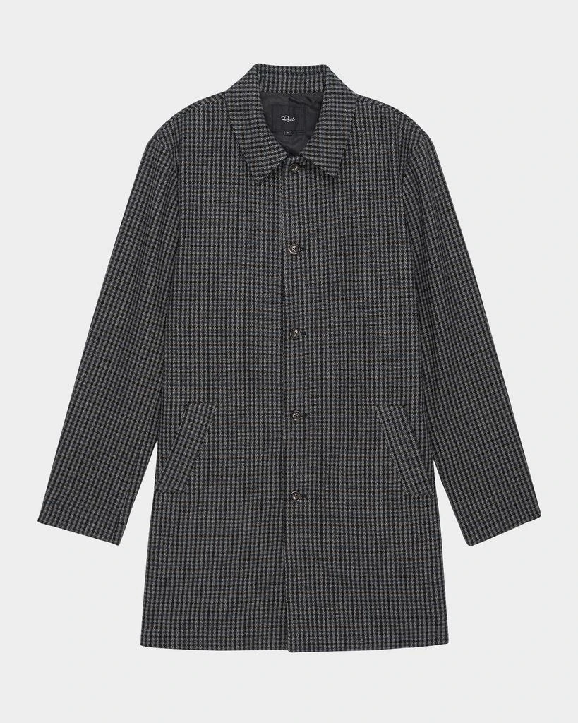 Rails Men's Hockney Check Overcoat 1