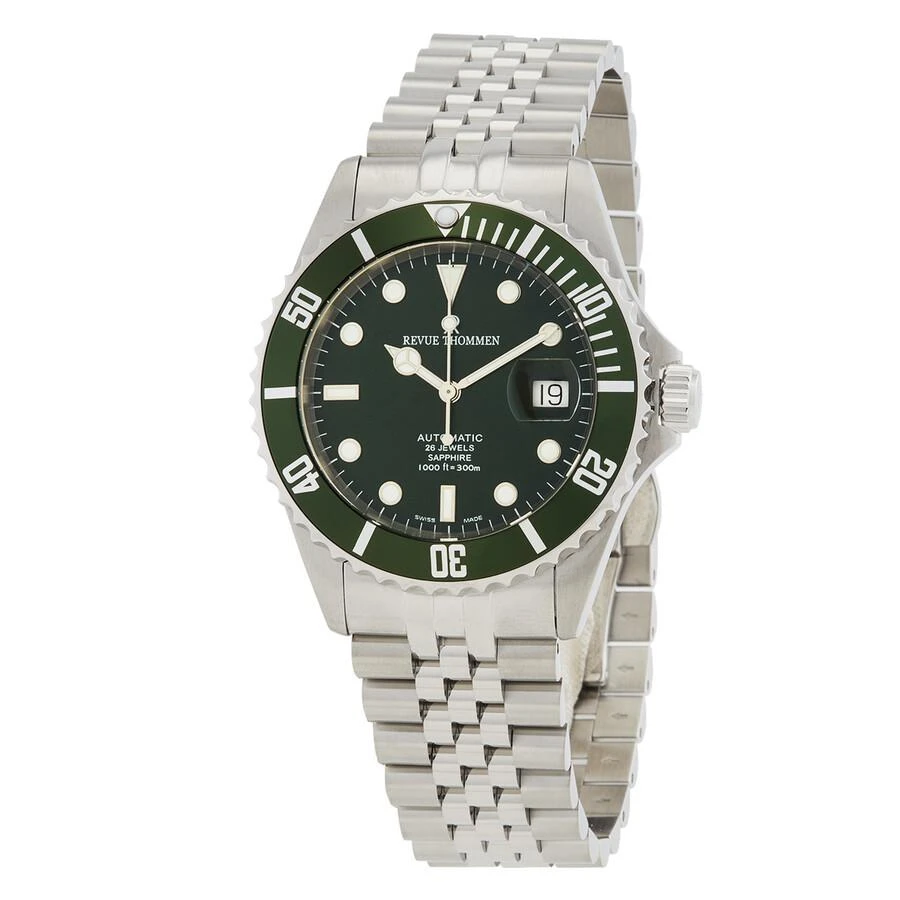 Revue Thommen Diver Automatic Green Dial Men
s Watch 17571.2229 1