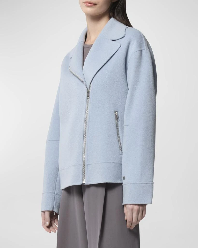 Soia & Kyo Double-Face Wool-Blend Moto Jacket 2