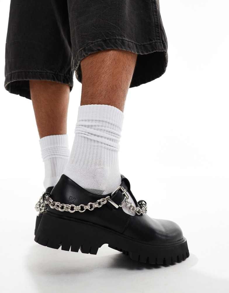 Koi Footwear KOI Cosmere mens chain mary janes in black