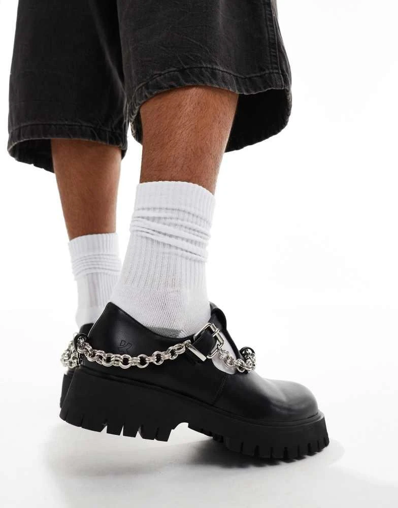 Koi Footwear KOI Cosmere mens chain mary janes in black 2
