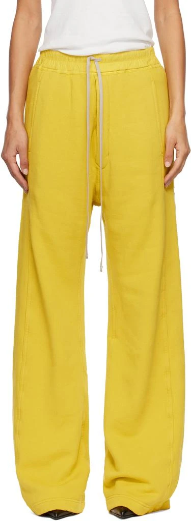 Rick Owens Yellow Concordians Pusher Lounge Pants 1