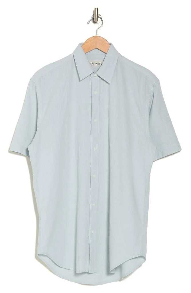 Coastaoro Aarav Short Sleeve Linen Blend Button-Up Shirt 3