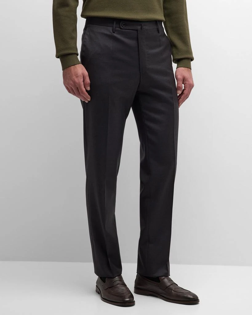 Incotex Ivory Men's Batavia Stretch Twill Dress Pants 4