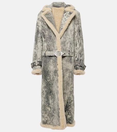 ジャケット The Attico Anya silver leather bomber jacket Anja'' silver bomber for Women | THE ATTICO®