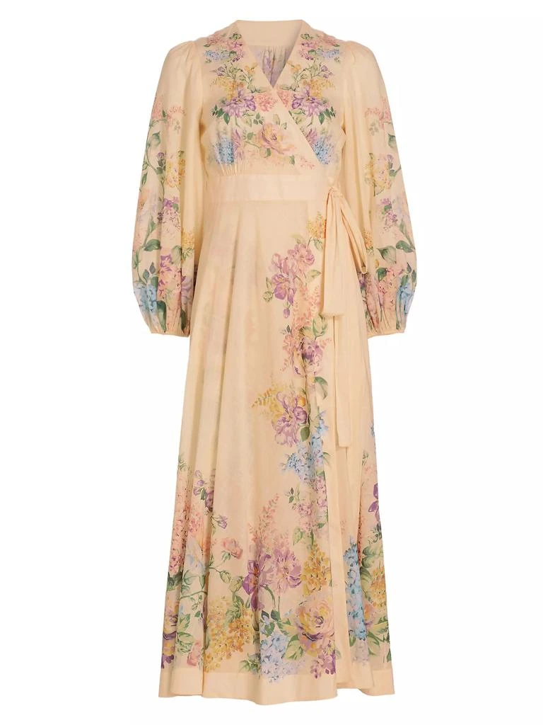Zimmermann Halliday Floral Wrap Maxi Dress 1