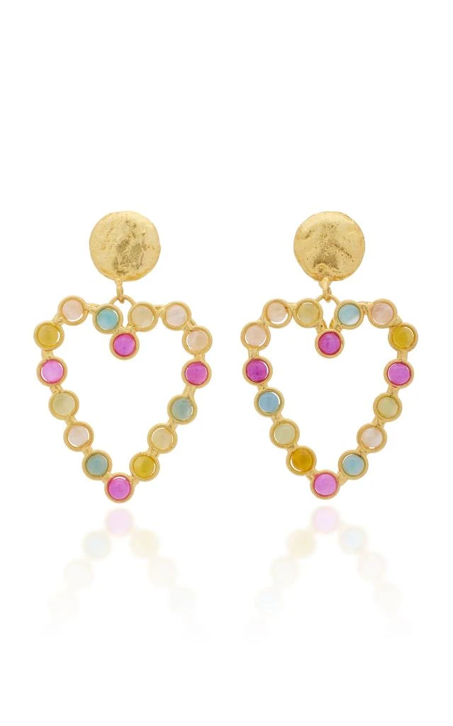 Sylvia Toledano Sylvia Toledano - Love 22K Gold-Plated Multi-Stone Earrings - Multi - OS - Moda Operandi - Gifts For Her 1