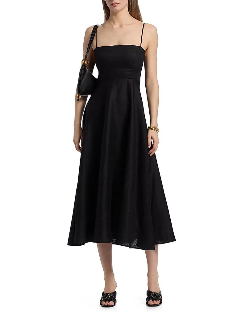 Reformation Monette Linen Midi-Dress 3