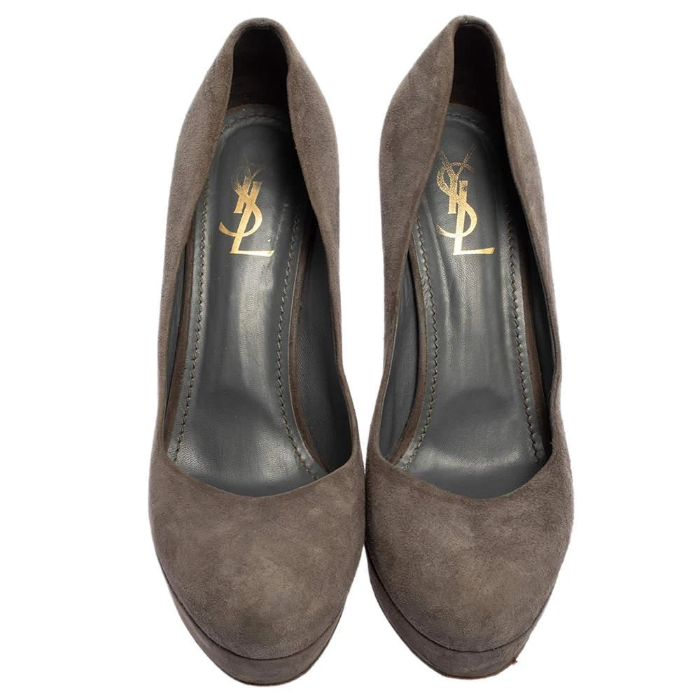 Yves Saint Laurent Yves Saint Laurent Grey Suede Pumps Size 40 3