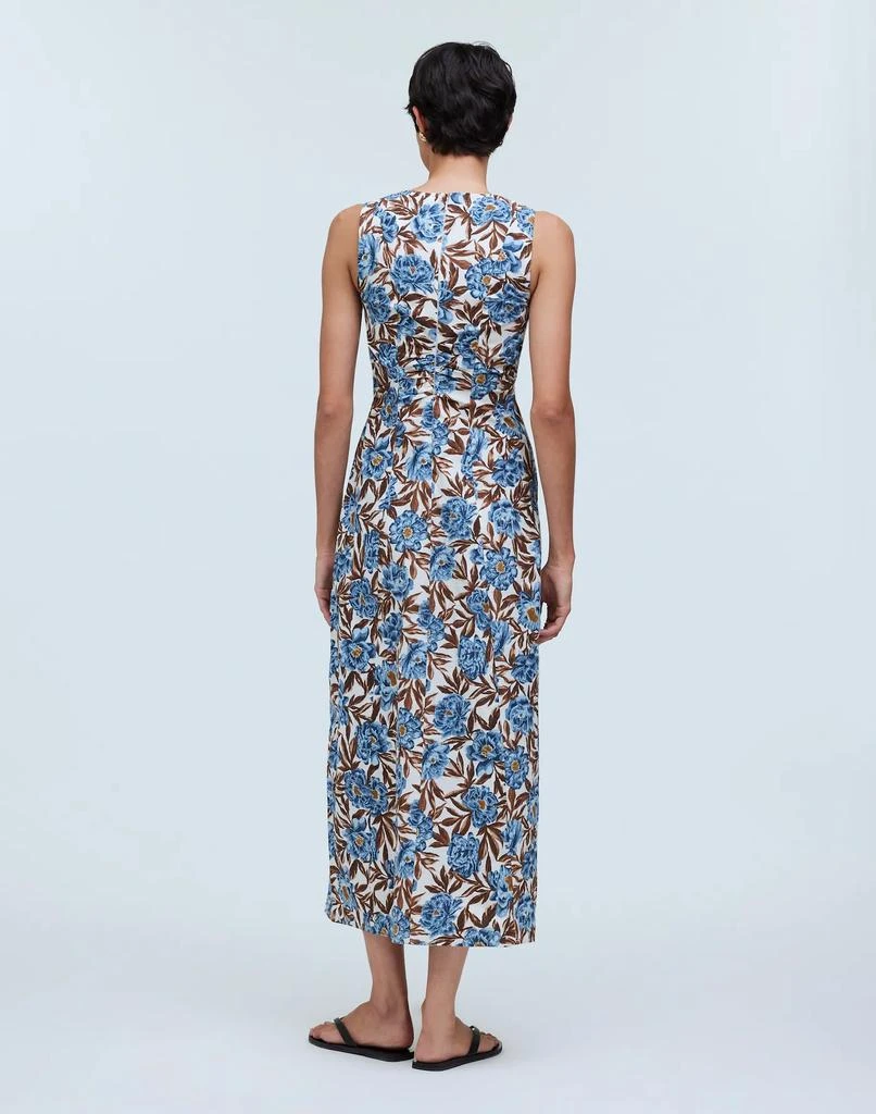 Madewell Sleeveless V-Neck Midi Dress in Floral 4