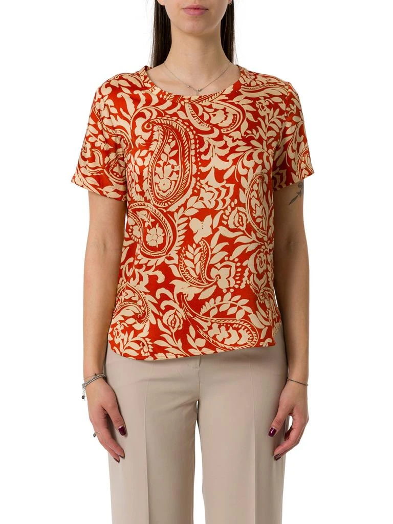 LIU •JO Liu Jo Paisley-Printed Round-Neck T-Shirt 1