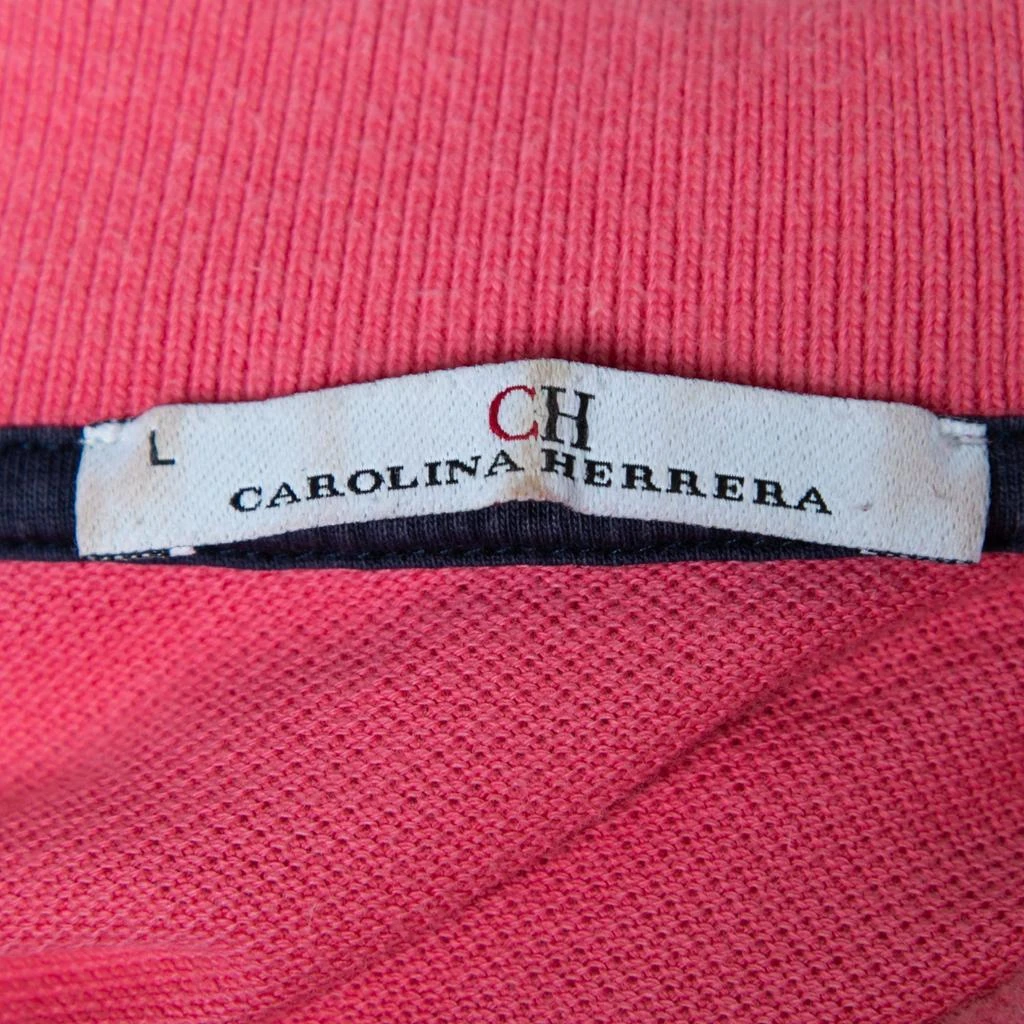 CH Carolina Herrera CH Carolina Herrera Pink Cotton Polo T-Shirts L 4