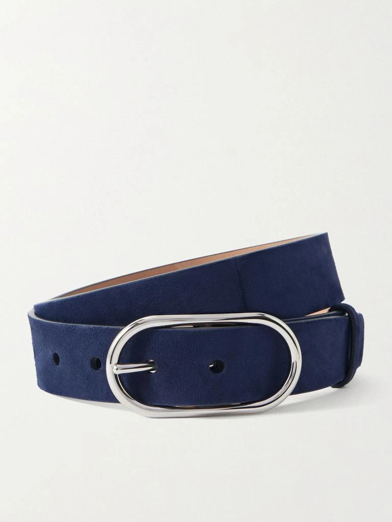 Gabriela Hearst Link Suede Waist Belt - Cobalt blue