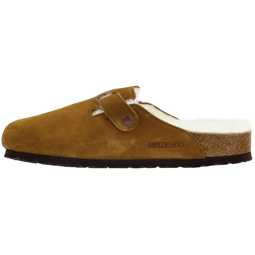 BIRKENSTOCK Boston Suede Shearling Mule Clogs 3