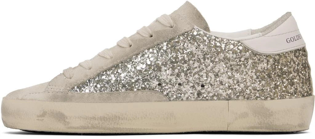 Golden Goose Gold & Beige Super-Star Sneakers 3