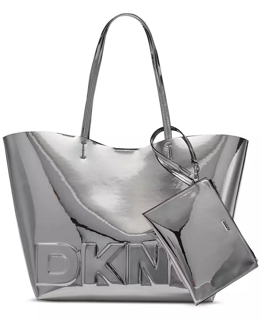 DKNY Tinsley Extra-Large Silver Tote 1
