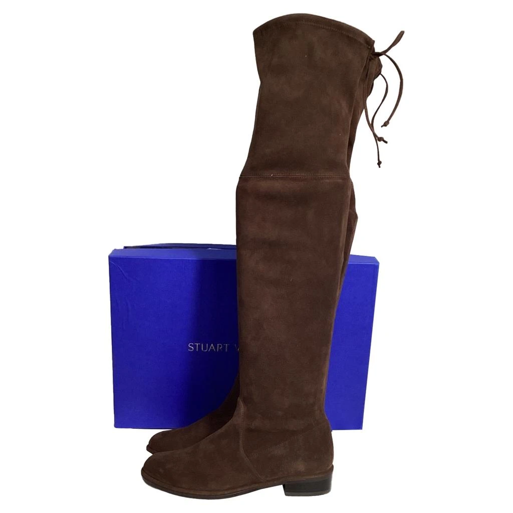 Stuart Weitzman Lowland Over-The-Knee Boots in Brown Suede 5