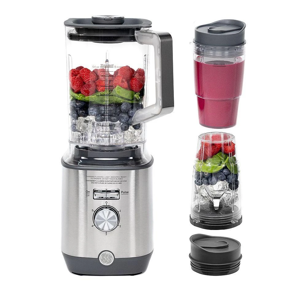 GE Appliances 1000 Watt Blender with Travel Cups 5