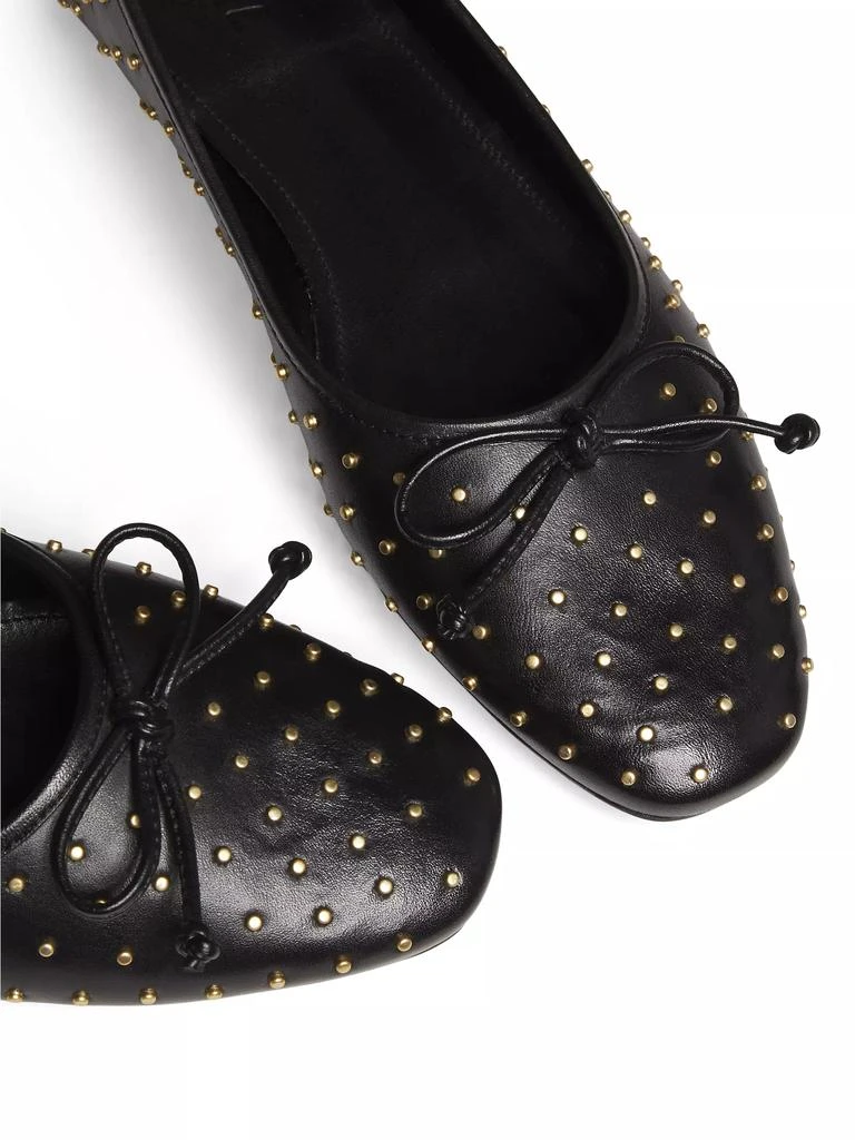 Schutz Arissa Studded Leather Ballet Flats 6