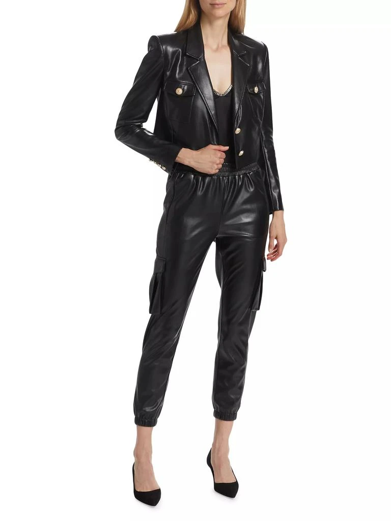 Generation Love Karl Faux Leather Blazer 2