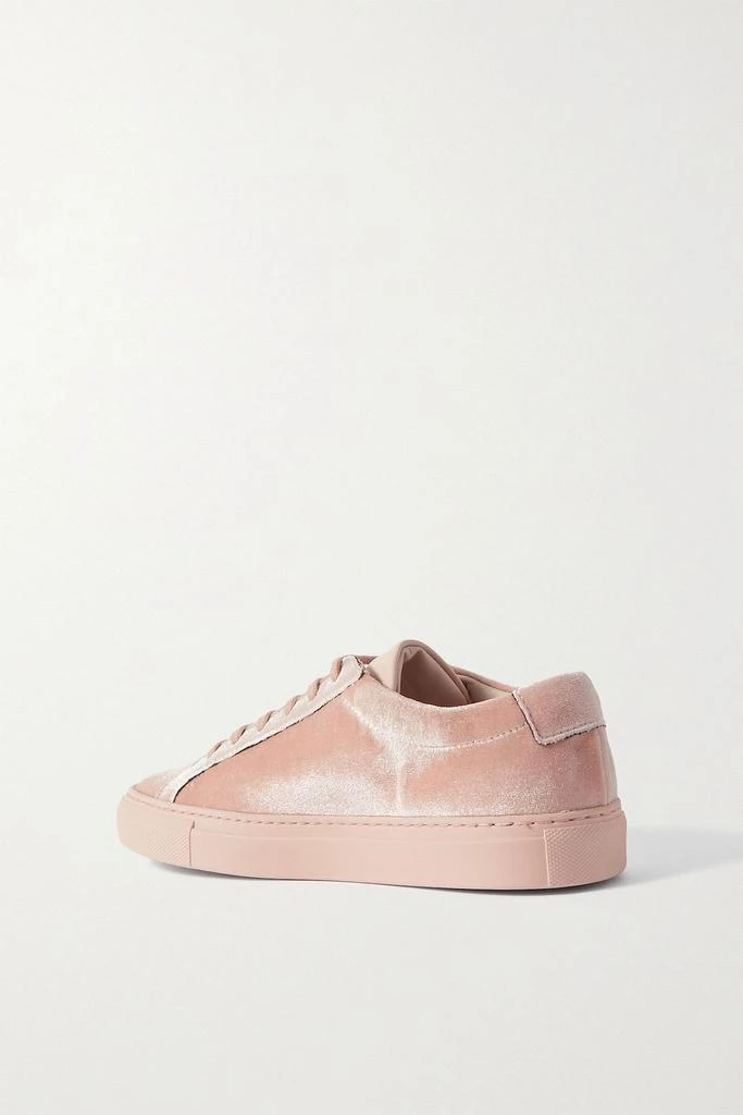 Common Projects Achilles leather-trimmed velvet sneakers 3