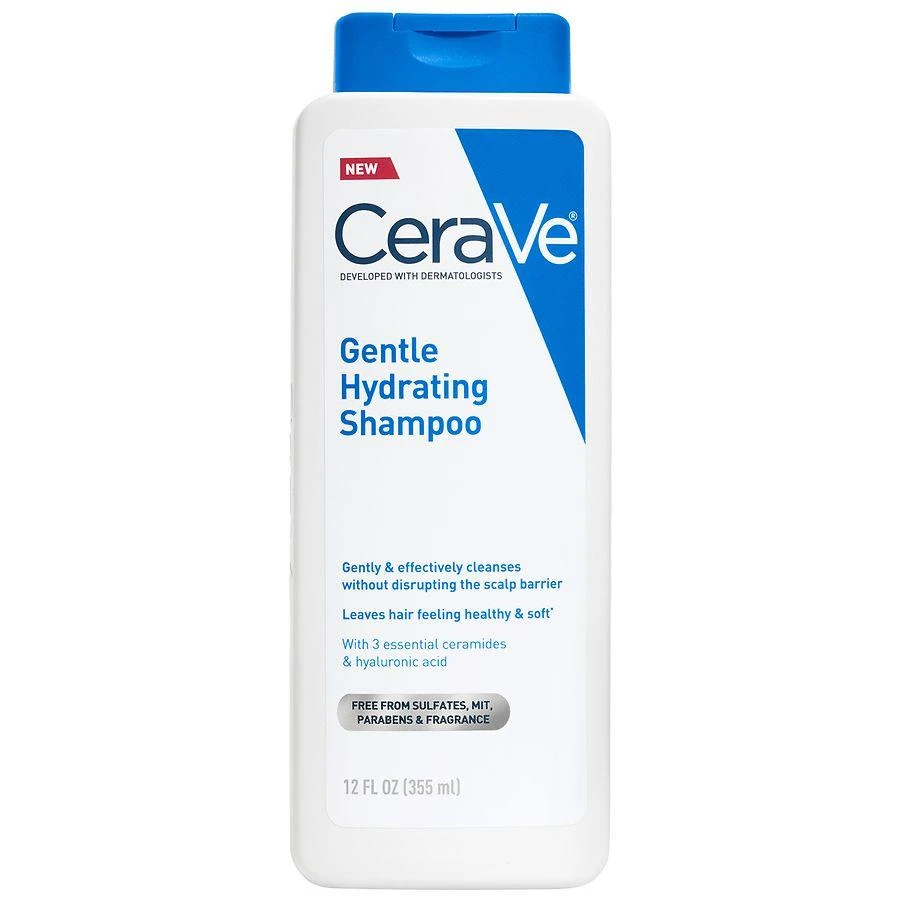 CeraVe Gentle Hydrating Shampoo, Sulfate & Paraben Free, All Hair Types Fragrance Free 1