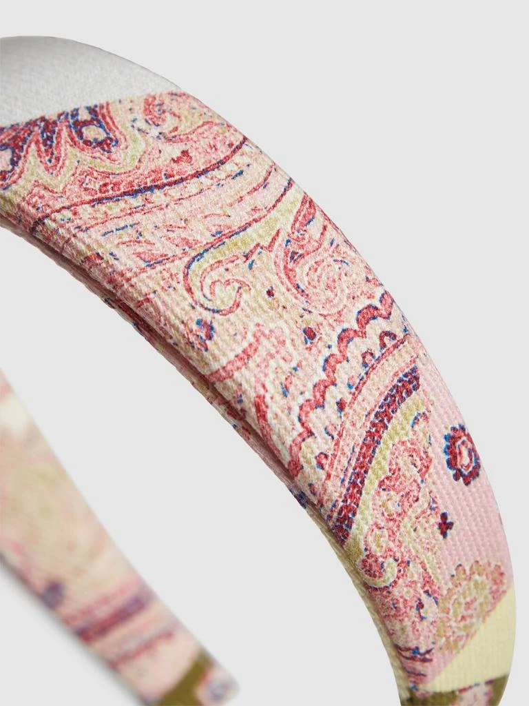 ETRO Printed Cotton Blend Drill Headband 1