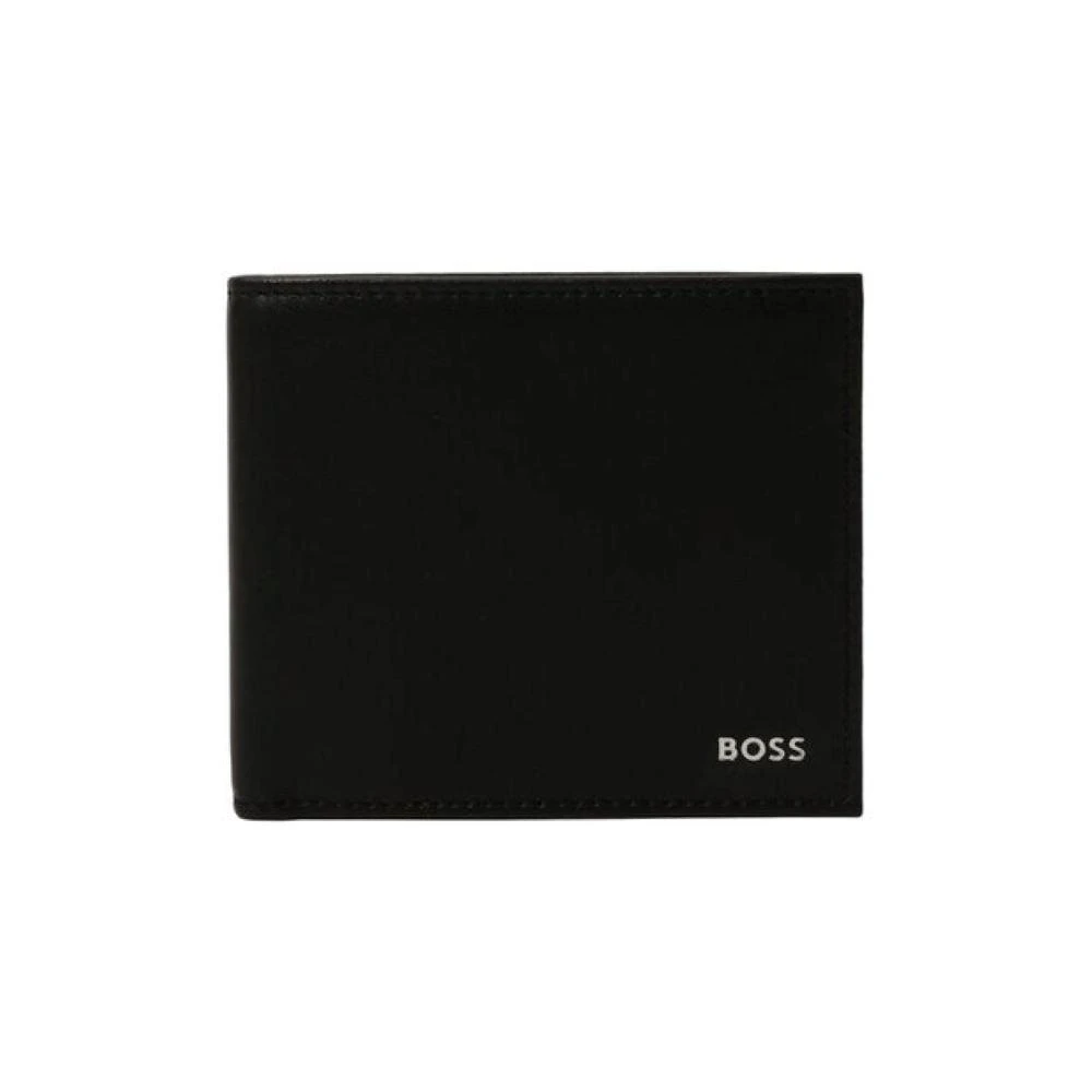 Hugo Boss Men's Randy 8 Card Holder Leather Wallet, Black 1