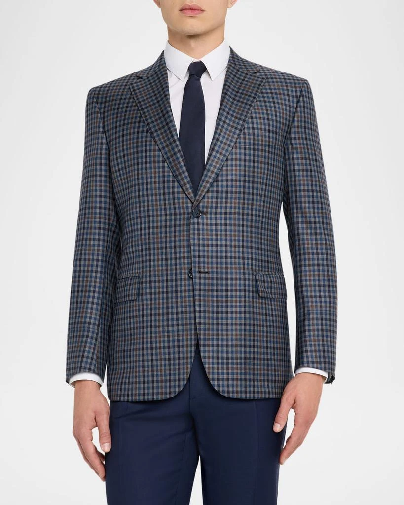 Brioni Men's Multi-Check Wool Single-Breasted Sport Coat 4