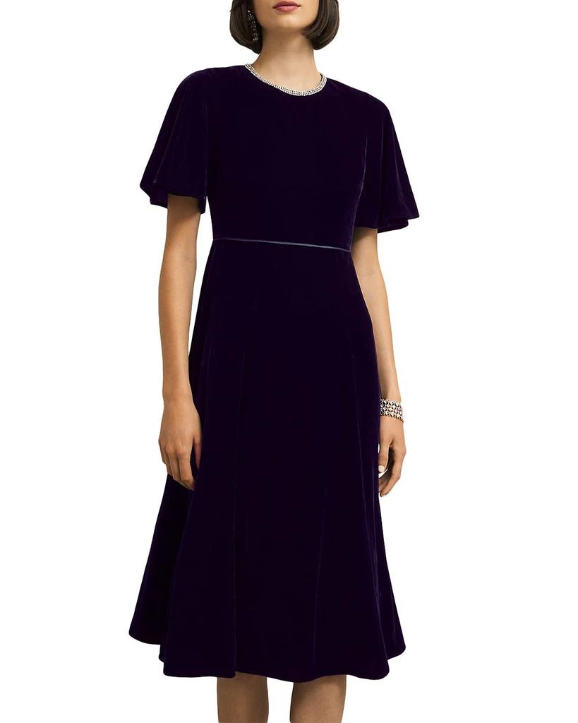 HOBBS LONDON Catalina Velvet Dress 1
