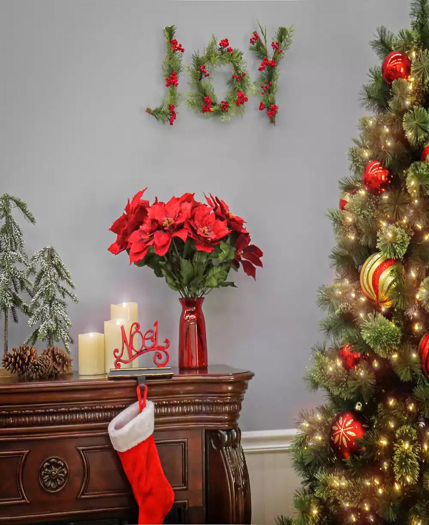National Tree Company 5' HGTV Home Collection Evergreen JOY Wall Decoration