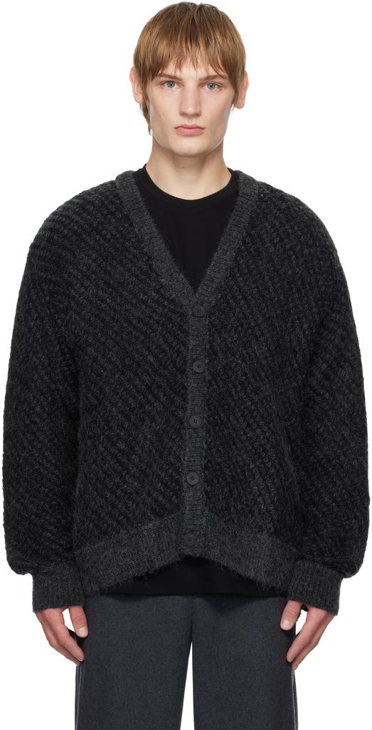 Wooyoungmi Gray Mohair Cardigan