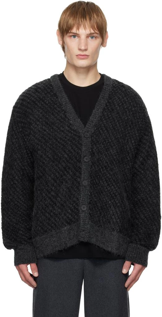 Wooyoungmi Gray Mohair Cardigan 1
