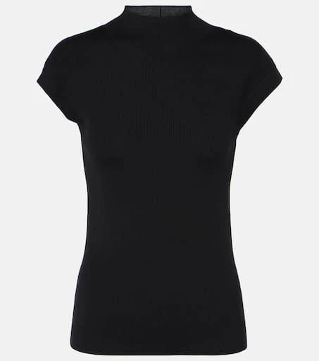 Jardin des Orangers Ribbed-knit high-neck wool top 1